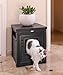 New Age Pet ECOFLEX Litter Loo Enclosure End Table - Durable, Eco-Friendly Wood Plastic Composite, Easy Clean, No Tool Assembly, Fits Standard Litter Pans, 10-Year Warranty - Espresso Black