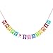 Produktbild Oblique Unique® Happy Birthday Girlande Banner aus Filz mit Wimpeln 3m - bunt - Geburtstag Feier Birthday Party Deko