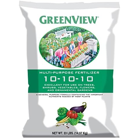 GreenView 2129872 Multi-Purpose Fertilizer, 33 lb bag - NPK 10-10-10 Cover