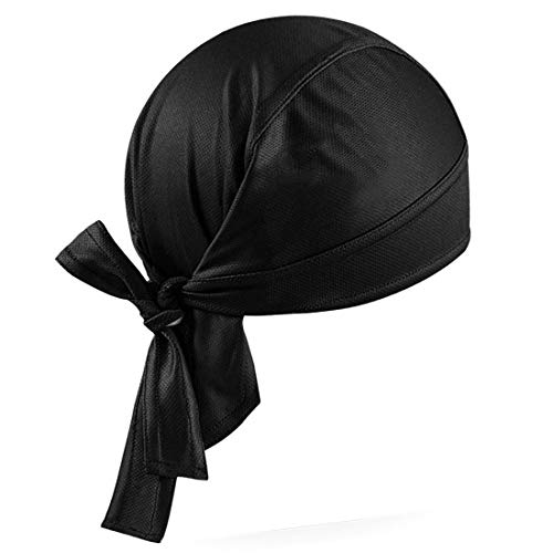 Lemical - Lemical Winter Skull Cap Beanies for Men Indoor Outdoor Head Scarf Helmet Liner Cycling Running Bandanas Headwears Riding Absorb Sweat Headband Hip Hop Hats Black