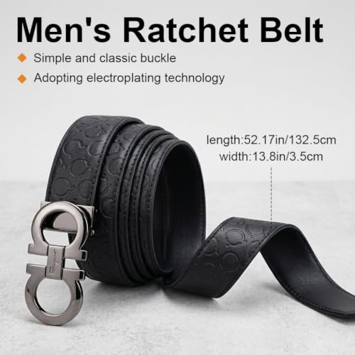 Image of GUSTAVE Belts for Men Western Cowboy PU Leather Men Belt Waist Engraved Waist Belts for Jeans 120cm /47in