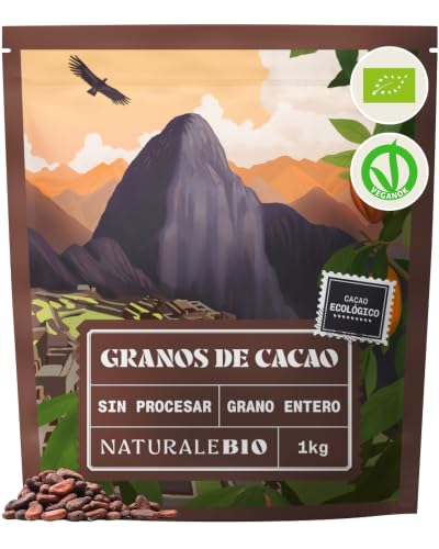 NaturaleBio Granos Enteros de Cacao Crudo Bio
