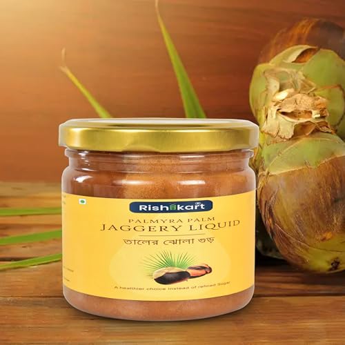 Image of Rishi Kart Taal Pulp & Organic Jhola Tal Gur from Bengal | Palm Pulp | Tal er Pulp | Natural Taal er Rosh | Palm Jaggery | Traditional Bengali Combo Pack 800 Gm (400 gm X 2)