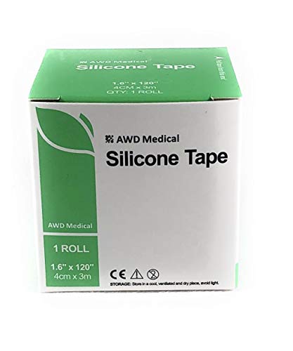 AWD Medical Soft Silicone Tape for Scars Removal – 1.6” x 120”