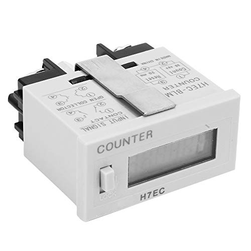 Image of H7EC-BLM Electronic Counter, Digital Electrical Counter Totalizer Without Voltage Input with 6-Digit LCD Display