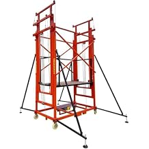Scaffold Fully Automatic Electric Scaffolding Lifting Platform, Foldable Mobile Hydraulic Elevator Lift Table, Indoor and Outdoor Decoration Construction, with Remote Control and SizeRise Height 4M