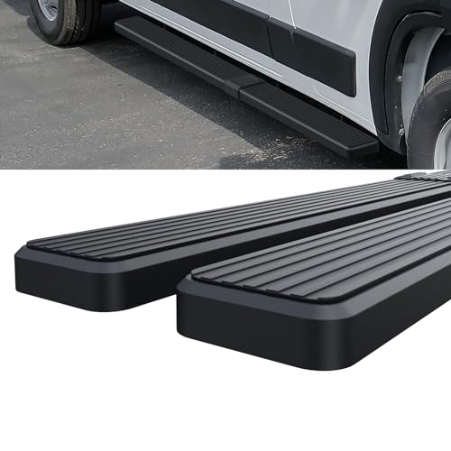 Estribos HD Ridez acero inoxidable negro compatible Ram ProMaster miniatura 4