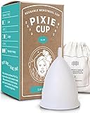 Pixie Menstrual Cup Slim + Includes Storage Bag, Cleaning Wipes & Ebook Guide + Number 1 for Most...
