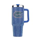 The Memory Company Officially Licensed 40oz TC Bling Game Day Tumbler with Vintage Logo, University of Florida