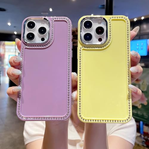 Coque iPhone 14 Pro Max verte antichoc dos pailleté Candy luxe - 5