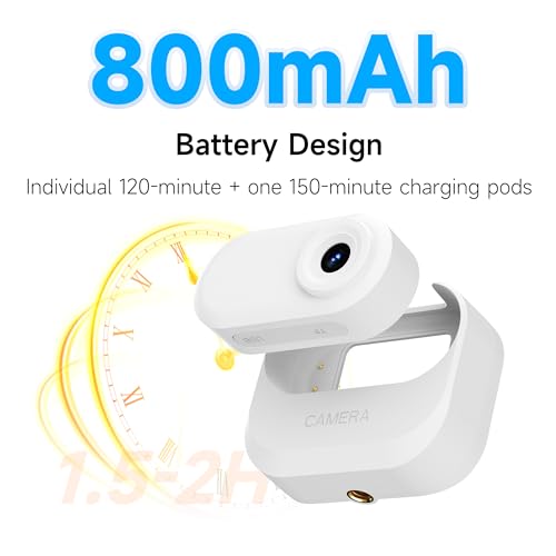 LX-VIECKDUN Mini Action Camera Thumb Camera 720P HD Tiny Portable Vlogging Camera Mount Anywhere Life Waterproof 140 Min Battery Life AI Editing For Vlogging Outdoor Travel Skiing and Riding - Image 2