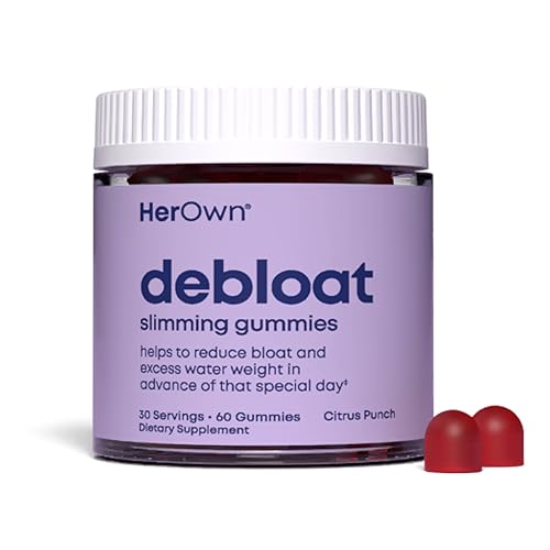 her own Debloat Gummy, Bloating and Gas Relief, Helps Reduce Water Retention, Supports Energy, with...