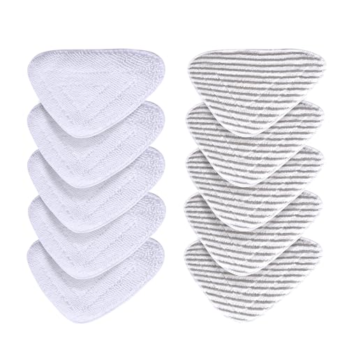 YANGYUQI 10 Stück für Vileda Steam Plus Dampfreiniger Ersatzbezüge, für Vileda Dampfreiniger Ersatzbezug aus Mikrofaser, für Vileda Dampfreiniger Ersatzbezüge, Maschinenwaschbar