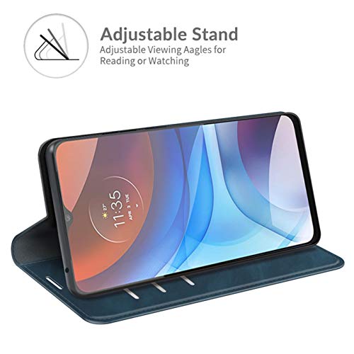 Hualubro Oppo Reno 9 Pro Plus Case Wallet, Pu Leather Magnetic Full Body Shockproof Card Holder Stand Folio Flip Protective Cover For Oppo Reno 9 Pro Plus 5G Phone Case (Blue) #TOP2