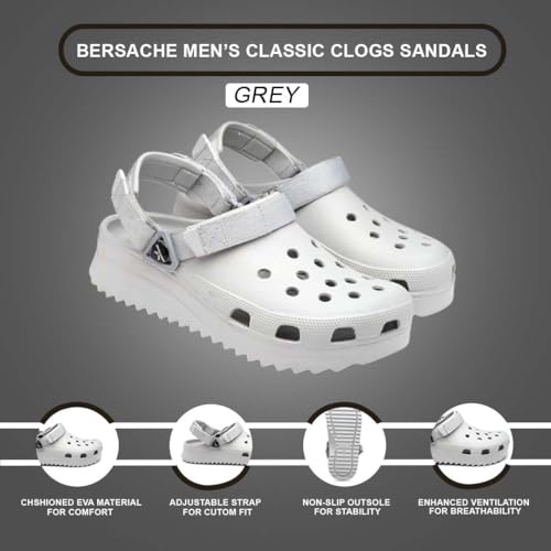 Image of BERSACHE Extra Soft Classic Casual with Regular wear with Ultra Soft & Flexibility Technology WEDGES SANDAL for Men's /Boy