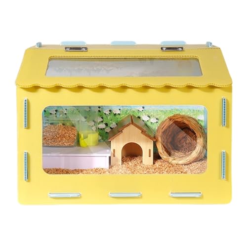 Boîte d'élevage, pour Poussins et cailles, 40 x 30 x 30 cm, en Acrylique, résistante à la Mastication, avec de de 180°, Ventilation, kit d'accessoires pour débutants et Adultes, Support