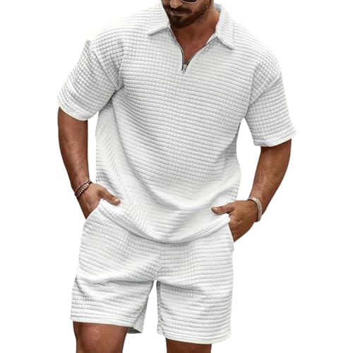 Conjunto de 2 piezas de punto gofre premium con acabados de alta calidad para hombre