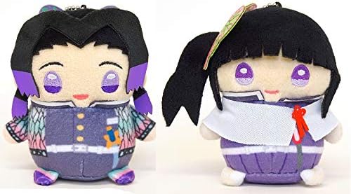 Amazon 鬼滅の刃 まめめいと マメめいと ぬいぐるみ マスコット アニメイト 栗花落カナヲ 胡蝶しのぶ ２体セット 約9cm ぬいぐるみ おもちゃ