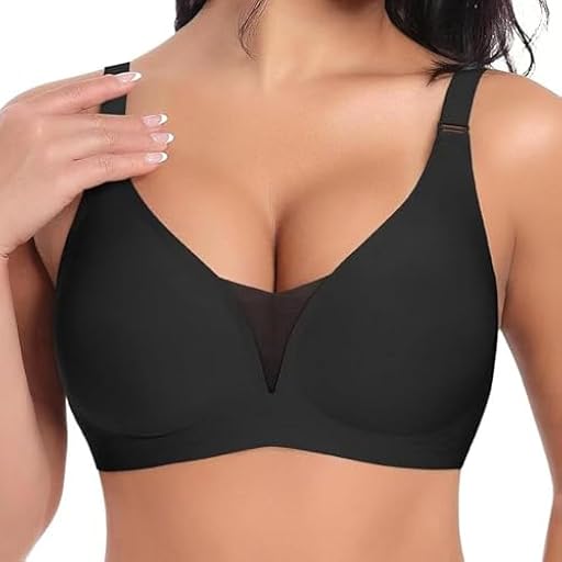 Genérico Sujetadores sin Costuras Cuello V Push Up Bralette Básicos Sexy Bandolera Ajustable Comodos Sujetador Mujer Suaves Elástico Sujetador Sujetador sin Aros Mujer Sujetadores | Ya disponible en tu tienda friki favorita! En mundofriki.es!