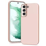 YATWIN Flüssigsilikon Handyhülle Kompatibel mit Samsung Galaxy S22 5G Hülle, Ultradünn Stoßfester Schutzhülle Samsung S22 5G Case - Rosa