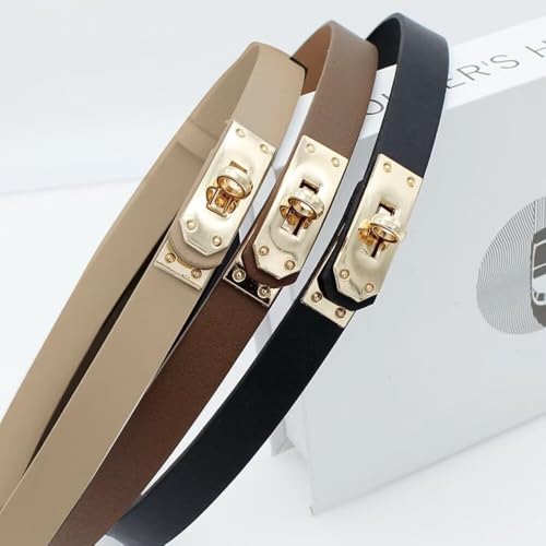 Chic and Elegant Single - Piece Belt with Sophisticated Lock - Style Metal Buckle3
