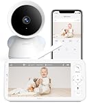 Arenti Moniteur de bébé, 2K/3MP WiFi 6 Smart Baby Camera avec 5-Inch Affichage sans fil amélioré, 360° Vue, vision nocturne automatique, détection de cryptographie, suivi automatique, capteur de température et d'humidité, 2 Mode audio(D3)