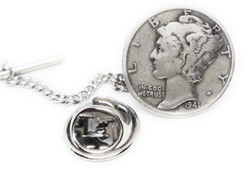 Menz Jewelry Accs Mercury DIME Lapel PIN/TIE TAC Manufacturer Direct Pricing