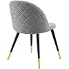 Modway Cordial Fabric Upholstered Dining Accent Chairs in Light Gray - Set of 2