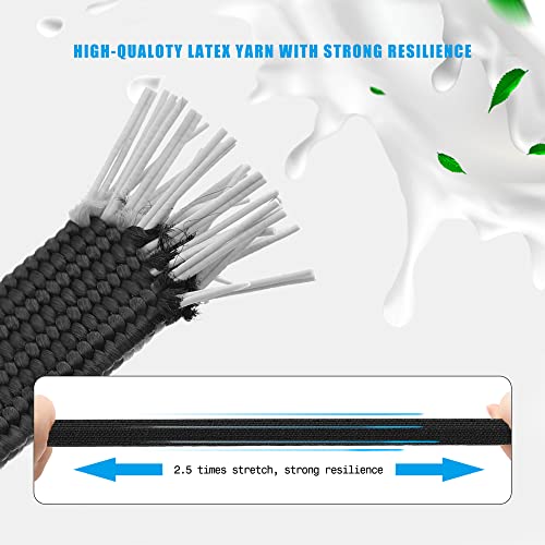 Moladri Black Adjustable Bungee Cords With Hooks Set,80" Long Flat Heavy Duty Elasticity Straps,With Length Adjustment Metal Buckle Luggage Elastic Rope,For Moving Heavy Duty Cargo (4 Pack) #TOP1