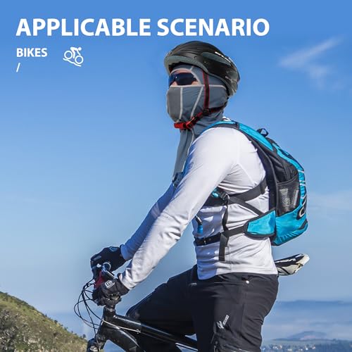 Image of LONGLONG Balaclava Face Mask- 2 Pcs Sun Protection Mask Dustproof, Breathable Summer Full Face Cover for Motorcycle, Cycling