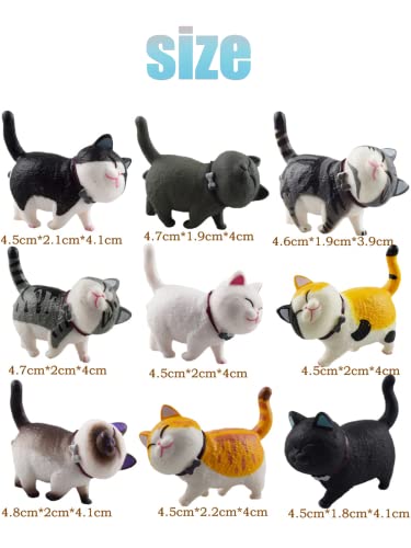 Figuras de hadas de animales mini y gatitos para decoración de paisajes 8