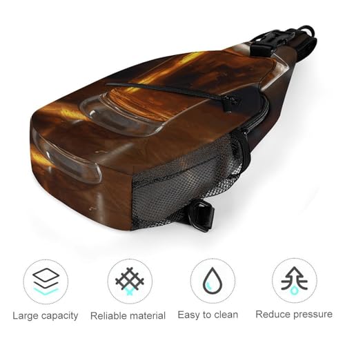 Bolso tipo sling para pecho y hombro 38x20 cm miniatura 5