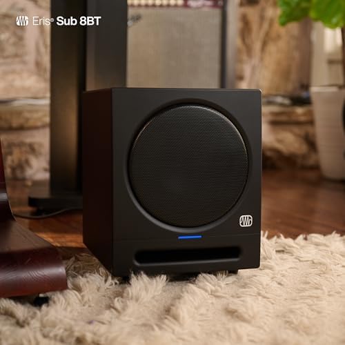 PreSonus Eris Sub 8BT — 8" Inch Powered Subwoofer, Powered Sub, Active Subwoofer, Wireless, Bluetooth, Home Audio, Bass Speaker, Home Theater, Music Production, Gaming - Thumbnail 3