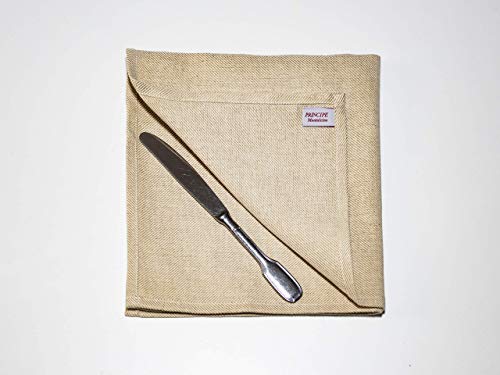 Napkin, Design Briscola, Colour Corda/Rope 113, TOP-Quality, Hand-Made, Made in Tuscany Italy