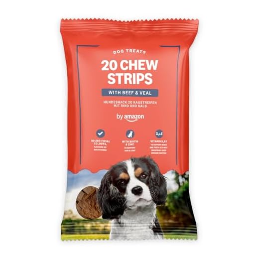 Hunde-Leckerlis von Amazon - Rindfleischstreifen