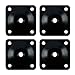 Homend Plastic Sofa Legs, 4 Pack Sofa Legs Replacement Furniture Sofa Legs with Mounting Plates Screws Chair/Couch/Loveseat/Cabinet M8 Thread (Metric 8mm) Compatible for IKEA Or US Made Furniture/Beds