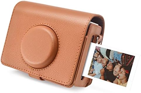 MUZIRI KINOKOO Fuji Mini EVO Case, Mini EVO Camera Case Clear Compatible for Fuji Mini EVO Camera with Adjustable Shoulder Strap Transparent