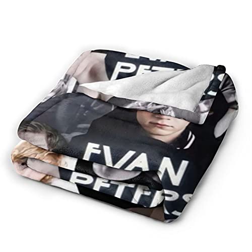 Blanket Evan Peters Soft Warm Fluffy Lightweight Blanket For Throws Blankets All Season For Bedroom Living Room (50"X40") #TOP2