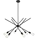Living District Armin 6 Lights Pendant in Black