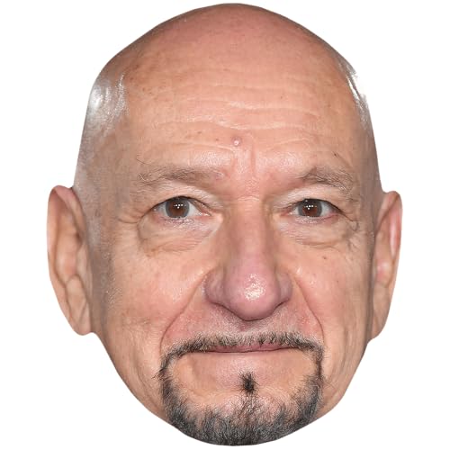 Ben Kingsley (Goatee) Mascaras de Personajes Famosos, Caras de Carton