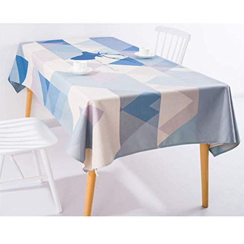 Nappe table basse rectangulaire 85x85 cm de bureau lavable - 4