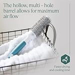 Professional Round Brush for Blow Drying - Small Ceramic Ionic Thermal Barrel Brush for Sleek, Precise Heat Styling and Salon Blowout - Lightweight Round Hair Brush (Barrel 1.3 inch, Bristle 2 Inch) - Image 5