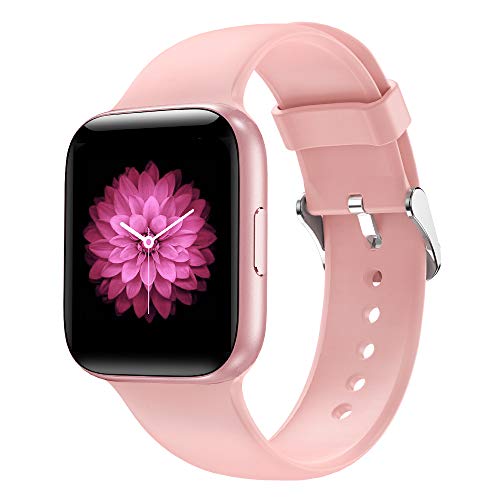 Smart Watch 1.54 inch Touch Screen Activity Fitness Tracker with Heart Rate and Sleep Monitor IP68 Waterproof Sports Pedometer Step Counter for Men and Women Compatible for iPhone Samsung£¨Pink