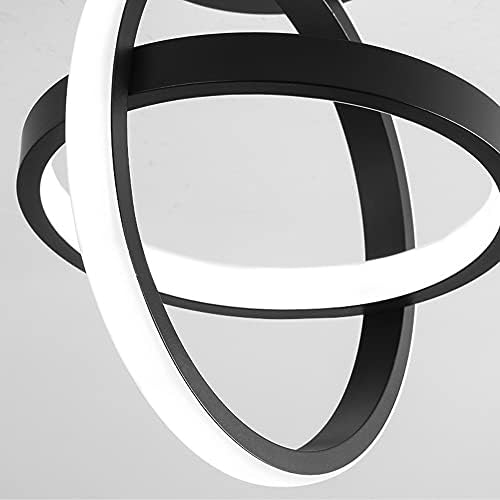Ceiling Light LED Elegant Nordic Personality Round Black Small Aisle Light for Entrance Study Kitchen Stairs Warm Light Cold White Light 21W (Cold White Light)
