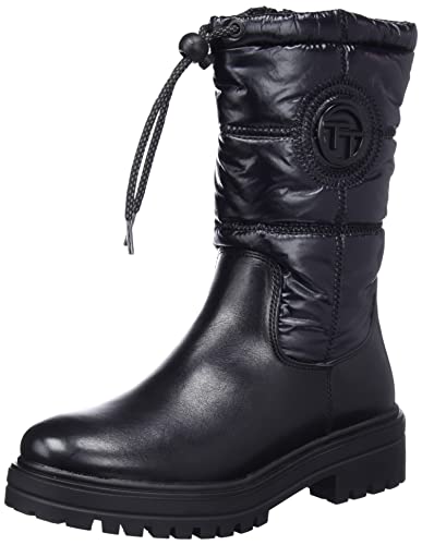 Tom Tailor Damen 4294805 Halblange Stiefel, Black, 38 EU
