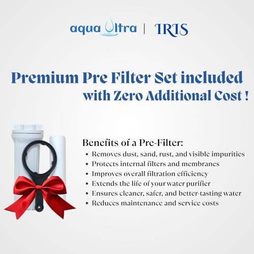 Image of AquaUltra IRIS 9L RO UV Water Purifier Filter for Home | ISI Grade | Advanced Copper & Alkaline Filtration | 1-Year Warranty | No Costly AMC | Wide Service Network (Incl. Filter Set)