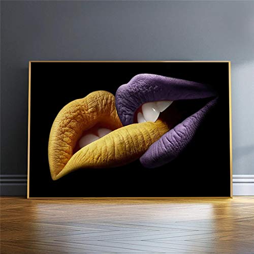 Baiser moderne mur art photos pour habiller un grand mur vide sans cadre