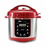 Elite Platinum EPC-414 Maxi-Matic 4 Quart Electric Pressure Cooker, Black / RED(Stainless Steel)...