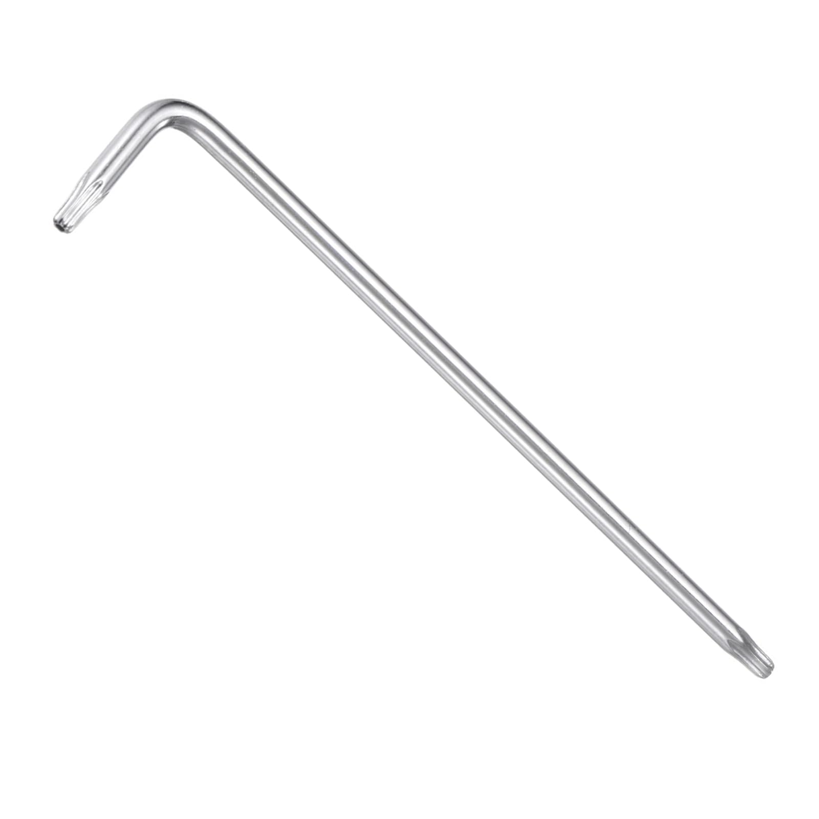 TA-VIGOR T9 Tamper Proof Torx Star Key Bit Wrench, L-Shape Torx Allen Key S2 Steel Wrench with Holes on Both Ends - 1 Pcs