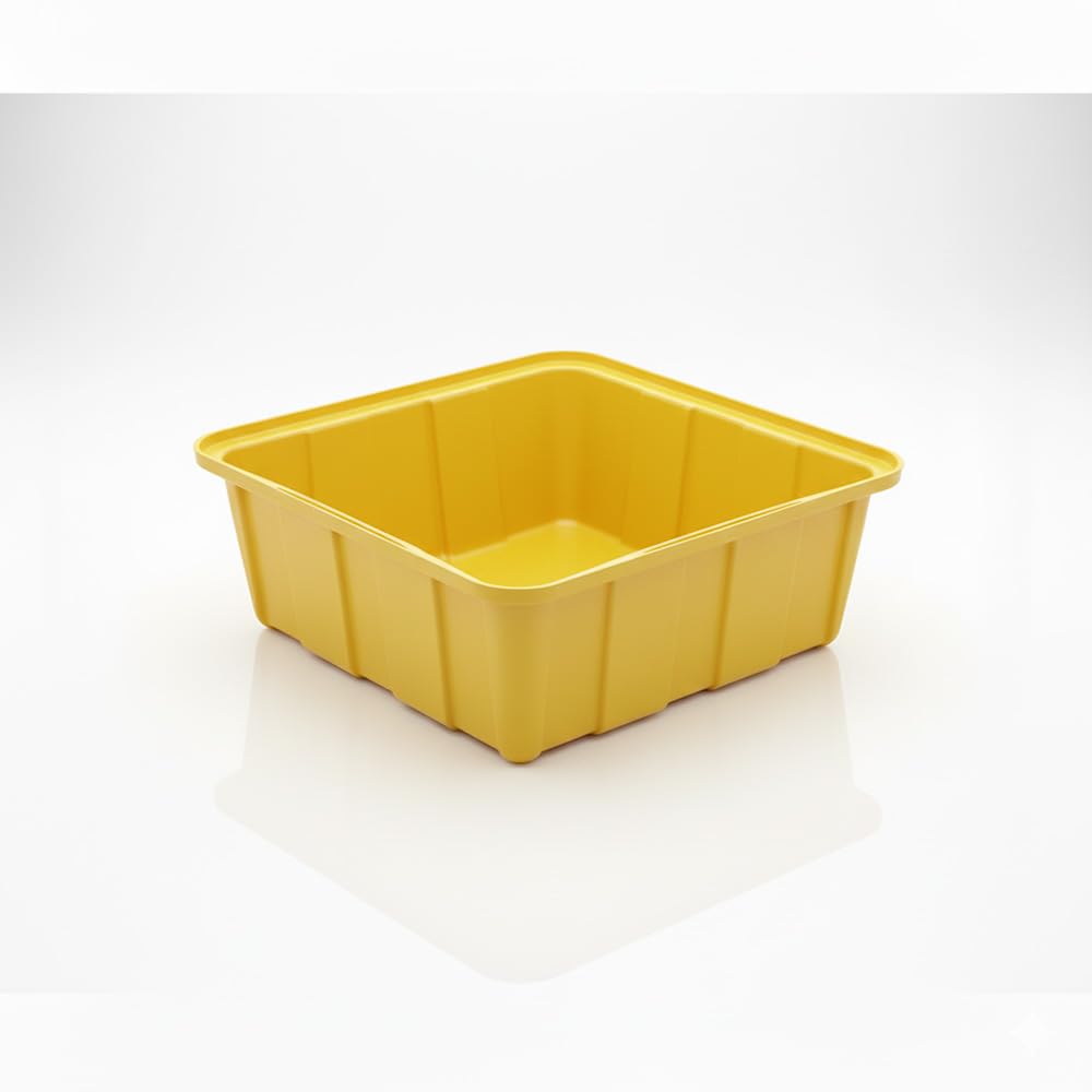 BAC DE RETENTION POUR PRODUITS DANGEREUX 80L JAUNE